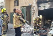 اطفای سریع حریق بدون مصدوم در محله مسعودیه