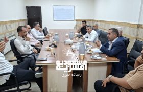 جلسه هیئت امنای مسعودیه با معاون حمل و نقل و ترافیک منطقه 15