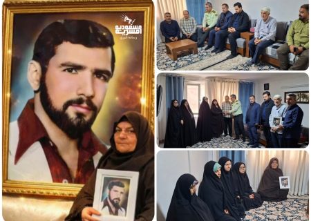 دیدار مسئولان محلی مسعودیه با خانواده شهید محمد روحی